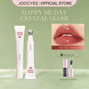 JOOCYEE Crystal Gloss, lce-Cool, Blur, Moisturizing, Non-sticky, Transparent, True Color, Hide Lip Lines, 3D Glow, Essence Infused, Moisture-Lock, Portable, Safe, Light, Fresh Look, Party Glam, Gift, School, Workplace, Spring Gift, Refresh Look