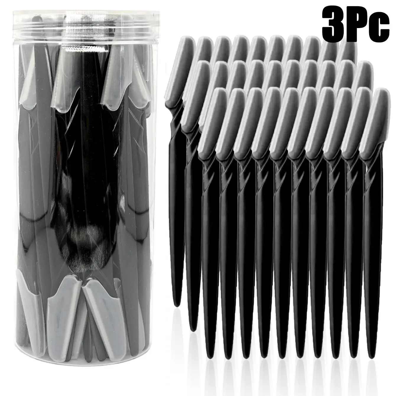 5-30pcs Dermaplaning Tools, Dermaplane Razor for Women's Face, Multipurpose Eyebrow Razor & Face Shaver with Precision Covers, Travel-Friendly Makeup Accessory for Vanity and Bedroom, Portable Beauty Tool, Facial Tool Set
