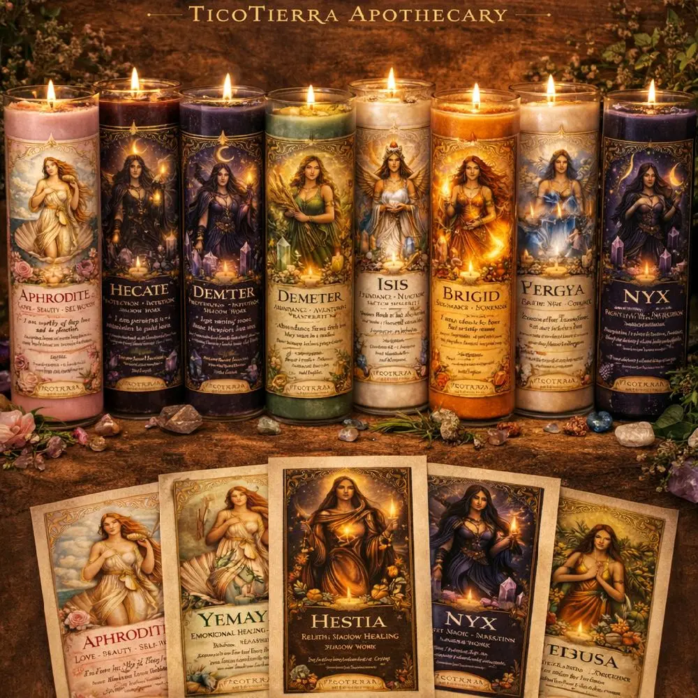 Goddess Prayer Candle Collection Goddess Prayer Candle Collection