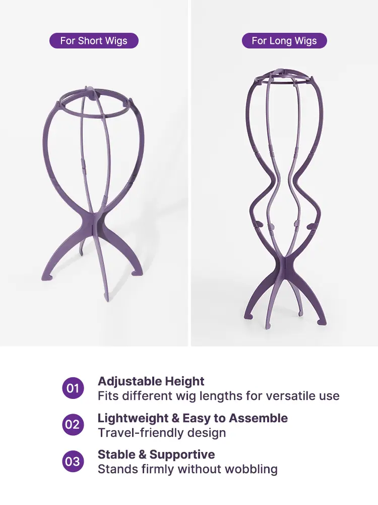 【LIVE Only】Portable Wig Stand Durable Collapsible Wig Holder for All Wig|Luvme Tools & Accessories 【LIVE Only】Portable Wig Stand Durable Collapsible Wig Holder for All Wig|Luvme Tools & Accessories