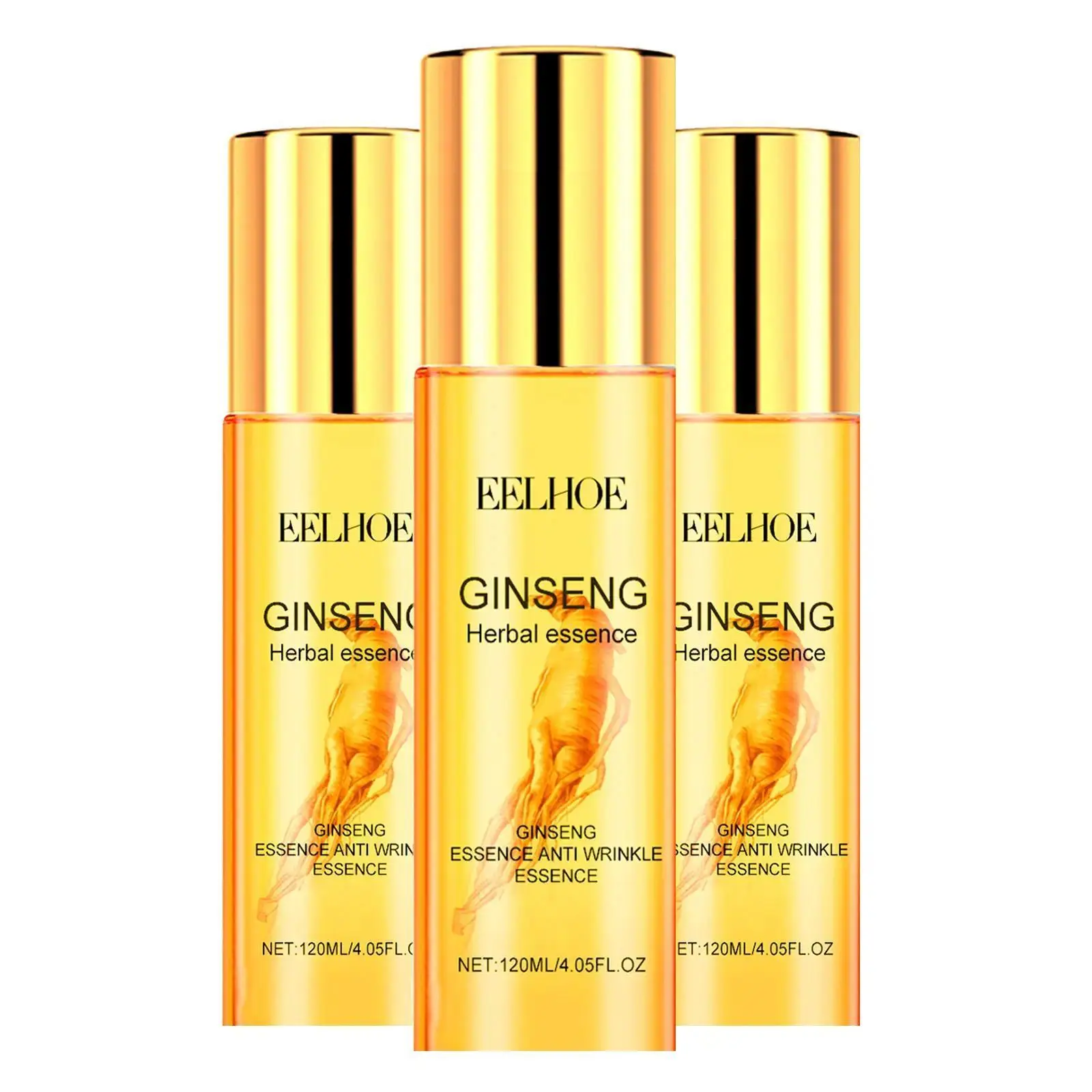 EELHOE Ginseng Gold Polypeptide Anti-Aging Serum, Revitalizing Korean Pore Minimizer that Supports Firmer, Bouncy-Looking Skin for a Firming Glow, Alcohol-Free, 50ml, Alcohol-Free For Gentle Daily Use