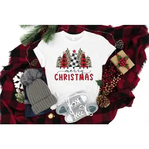 Buffalo Plaid Merry Christmas Shirt, Christmas Shirt, Christmas Family Shirt, Christmas Tree Shirt, Christian Shirt, Christmas Gift