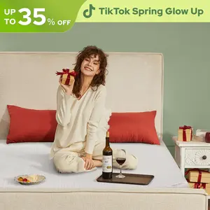 SpringGlowUp【BEDLORE】Breath Easy Grid Waterproof Fitted Sheet – Ultra-soft, breathable deep pocket mattress cover with non-slip elastic. Noiseless, washable, secure fit for hotels, apartments, kids' beds