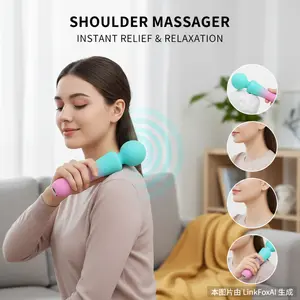 Fascia Gun Small Household Electric Massager Muscle Relaxation Massage Gun Intelligent Massager Shoulder Neck Massager Cervical Heat Therapy Home Use Cervical Massager Mini Electric Silicone Scalp and Body Massager New 2026 High Quality