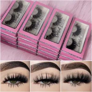 Fluffy Lashes 5/10/15 Pairs Faux Mink 12mm-25mm Strip Lashes Fluffy Lash Extensions Natural Dramatic Wispy Styles for Every Occasion Makeup False Eyelashes
