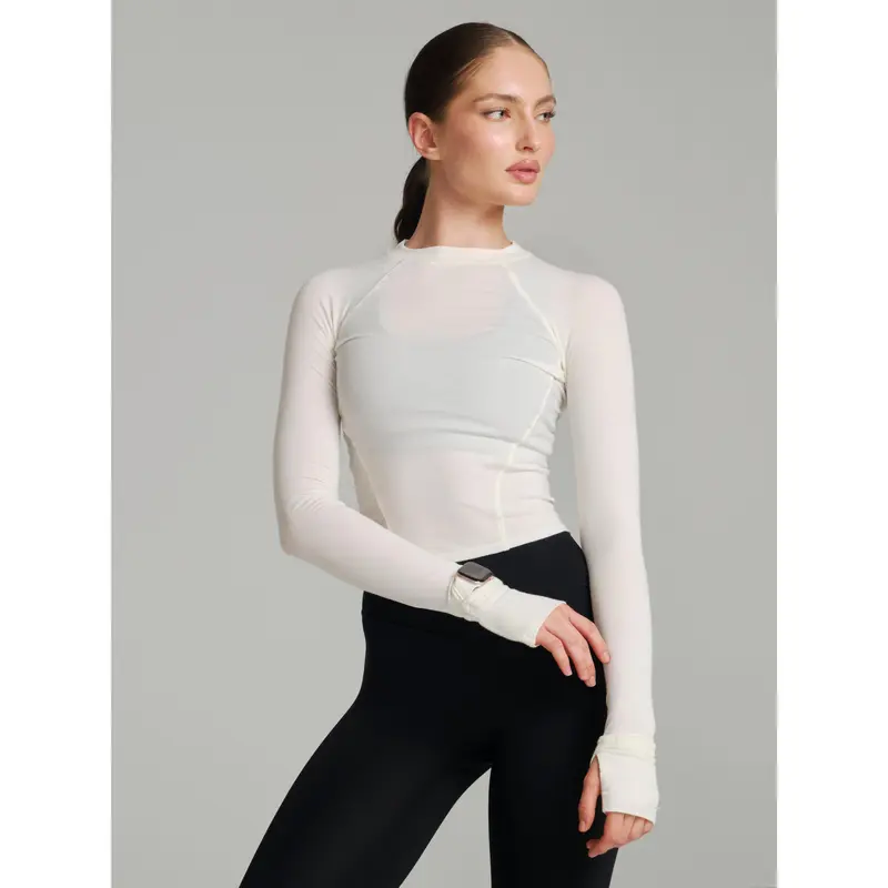 White long sleeve baloon top - TikTok Shop