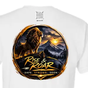 Rise & Roar Lion Shirt | Motivational Lion Graphic Tee | Unisex T-Shirt Hoodie Sweatshirt | Strength Empowerment Shirt