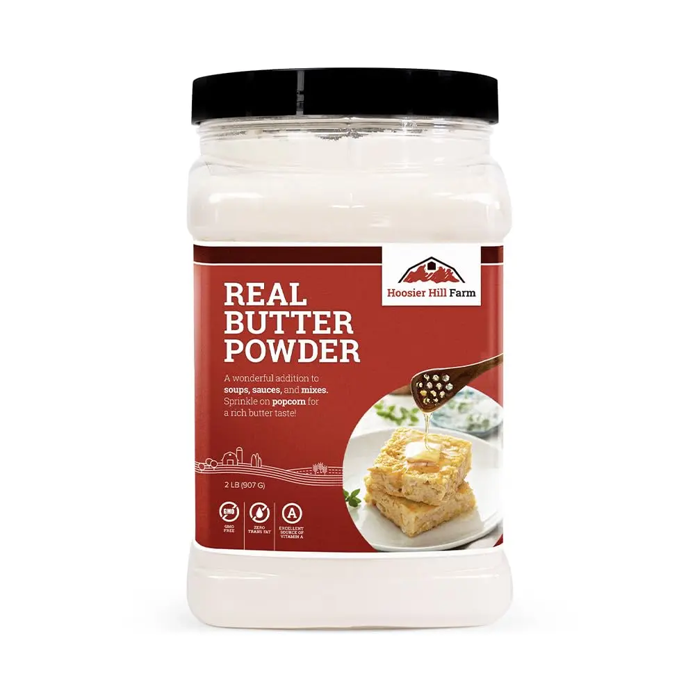 Hoosier Hill Farm Real Butter Powder, 2LB (Pack of 1) Hoosier Hill Farm Real Butter Powder, 2LB (Pack of 1)