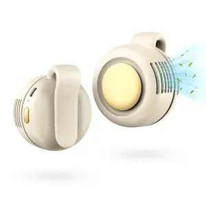 FUDUOO Portable, silent mini bladeless fan, three-speed adjustable hanging/waist fan, mobile phone cooling fan, personal fan, rotating body fan, suitable for outdoor travel, rechargeable personal fan, handheld turbine fan, perfect gift.