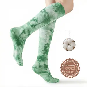 Isunie Knee-High Compression Socks for Men - 20-30mmHg Support, Soft, Breathable, Ideal for Travel, Running, All-Day Comfort