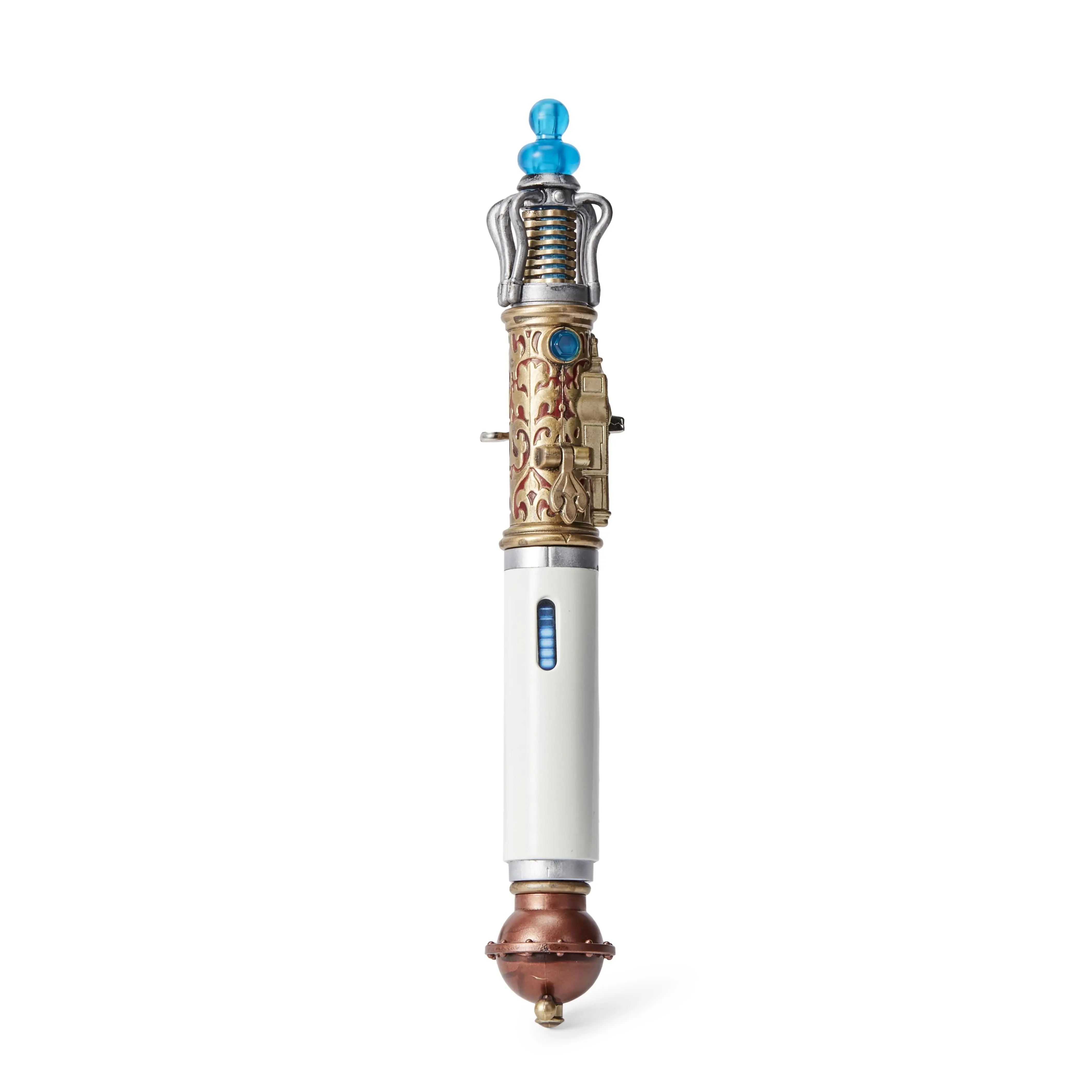 Doctor Who Trans-Temporal Sonic Screwdriver Collectible - 8-Inches Long, 3 x L1154 Batteries, 8 Sound Effects, for Doctor Who Fans