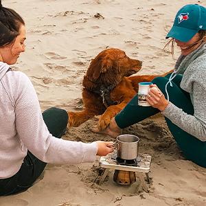 nCamp - Portable Gas Stove Set, Camping Wood Stove W/Iso-Propane Adapter, Prep Surface & Carry Case, Mini Wood Stove for Gas, Hexamine Tablets, & Liquid Fuels, Portable Wood Stove Set, 4-Piece Set nCamp - Portable Gas Stove Set, Camping Wood Stove W/Iso-Propane Adapter, Prep Surface & Carry Case, Mini Wood Stove for Gas, Hexamine Tablets, & Liquid Fuels, Portable Wood Stove Set, 4-Piece Set