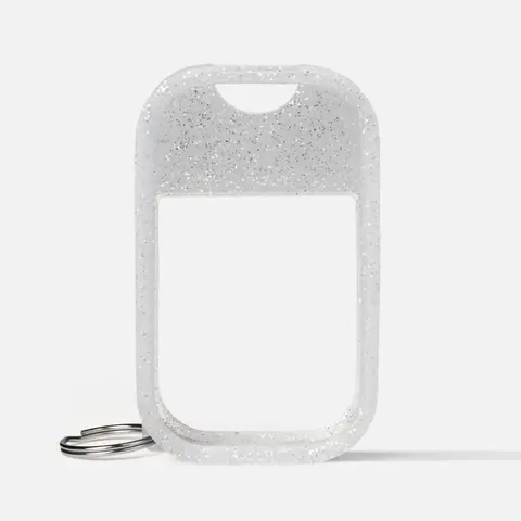 Touchland Frosted Sparkle Hand Mist Case for Power Hand Sanitizer, Bag Charm