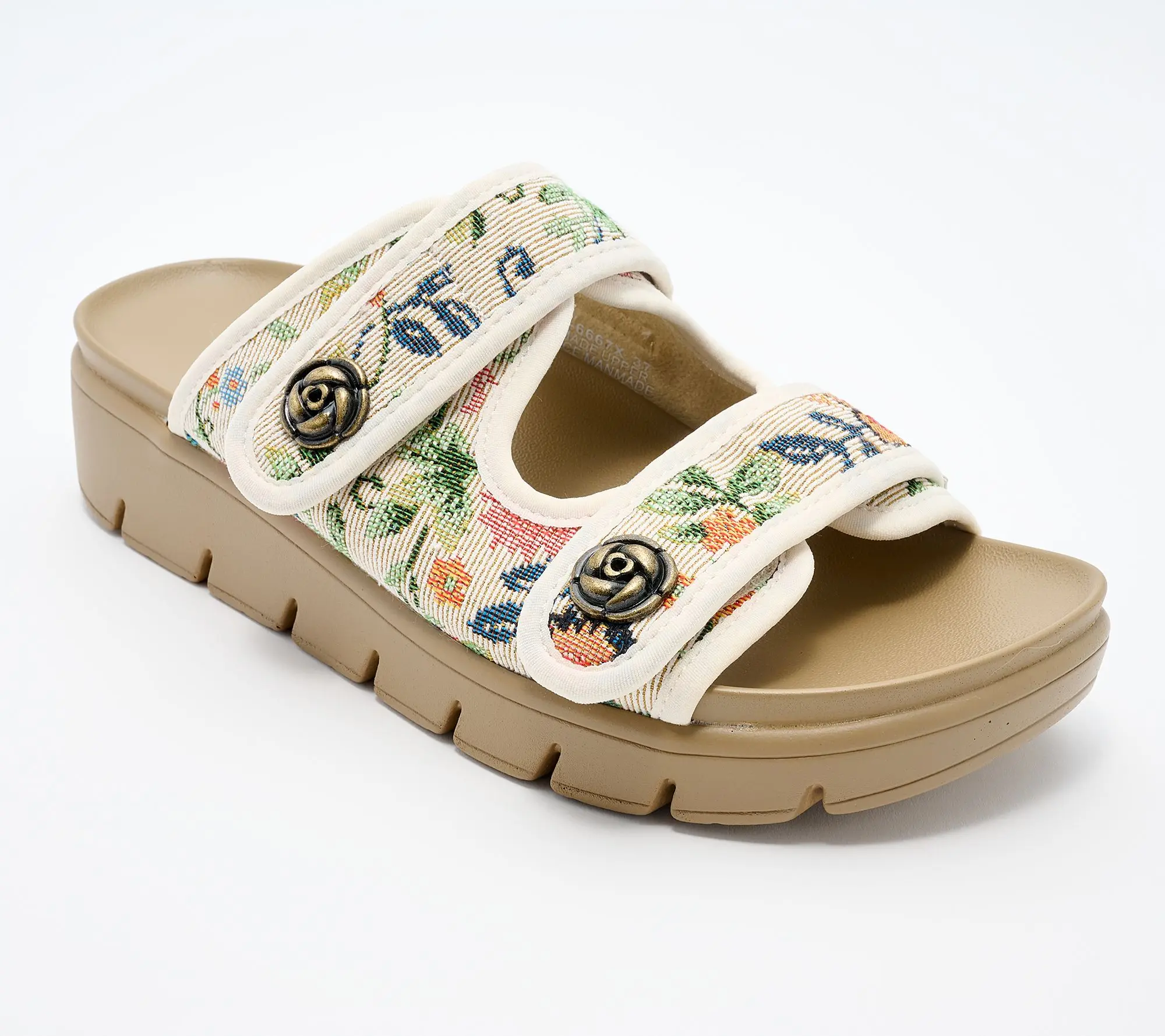 Alegria Adjustable Double Strap Slide Sandals - Annamarie