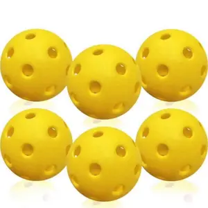 1) 3pcs of Pickleballs 2) 16Pcs Golf Sticky Balls Sturdy Party Games for Teens Sport Balls 3) Nice and Attractive 6Pcs of  Baseball Foam Softball, Adult Youth Training Sporting Batting Ball for Game Pitching Catching Training 4) Cheerleading Pompoms Keych