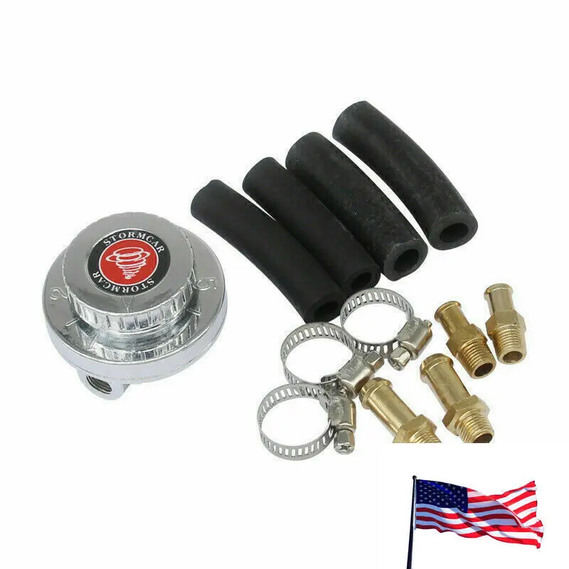 Metal Adjustable Fuel Pressure Regulator Kit for Carburetor Engine High Power Motor