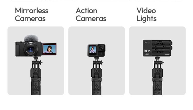 ULANZI TT23 64" Auto Face Tracking Tripod for iPhone/Android with Remote 360° Rotating Selfie Stick Follows Your Movement Facial Recognition Tripod for iPhone 17/16/15/14/13/Android/Camera/GoPro