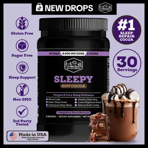 Black Forest Supplements Sleepy Hot Cocoa | Magnesium & Glycine Sleep Powder – 6,000mg Functional Blend – Supports Deep Sleep, REM, & Stress Relief, Nighttime Dark Chocolate Beverage, Micro-Dosed Melatonin Sleep Supplement