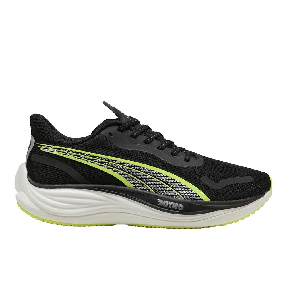 PUMA Mens Velocity Nitro 3 Running Sneakers Shoes - Black