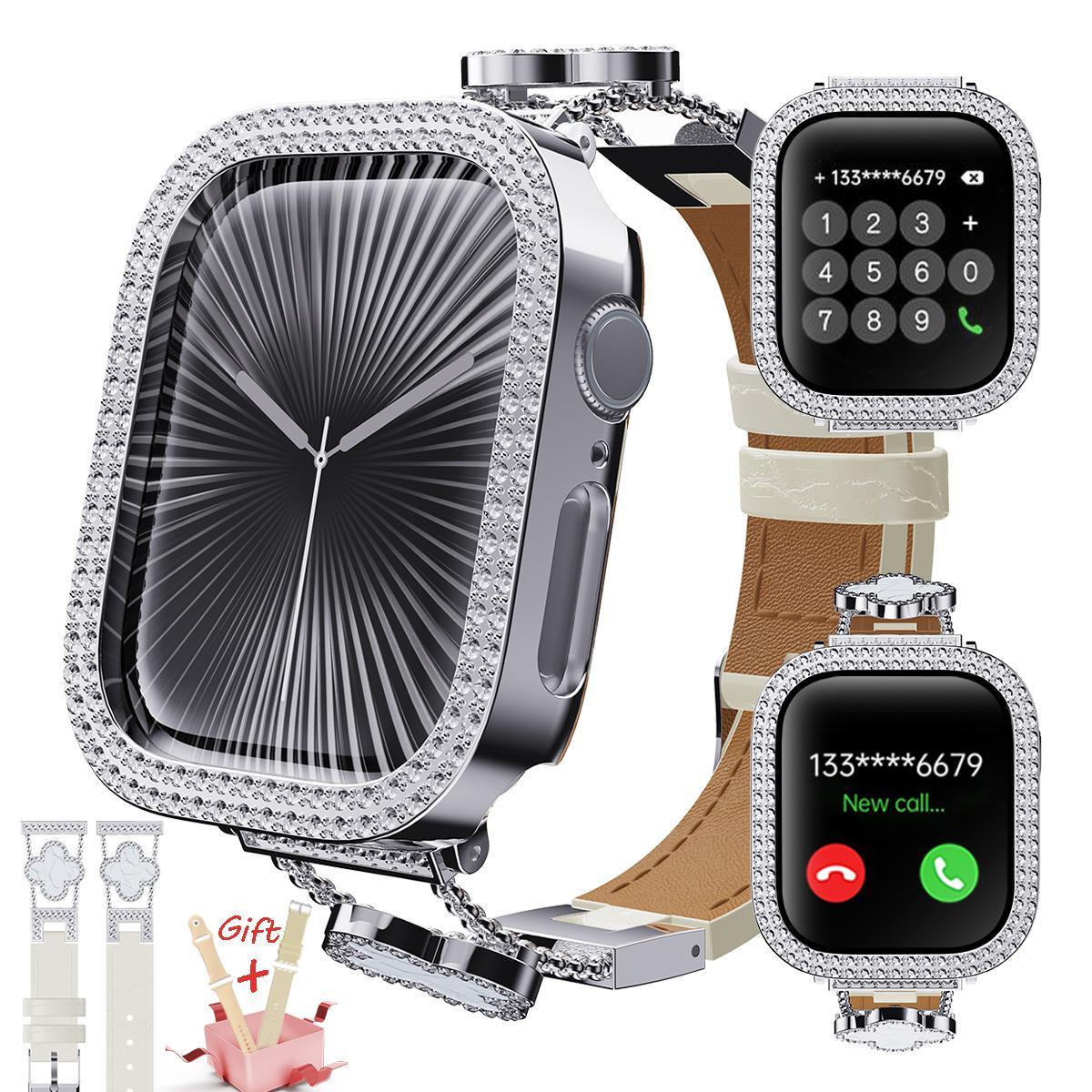 W&O Smart Watch for Women, Answer/Make Calls, 2.04" HD Screen Fitness Watch, 100 Sports, Sleep Tracker, Smartwatch Compatible Android iOS, 100+ Sports Modes