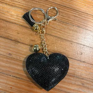 Heart shaped purse charm