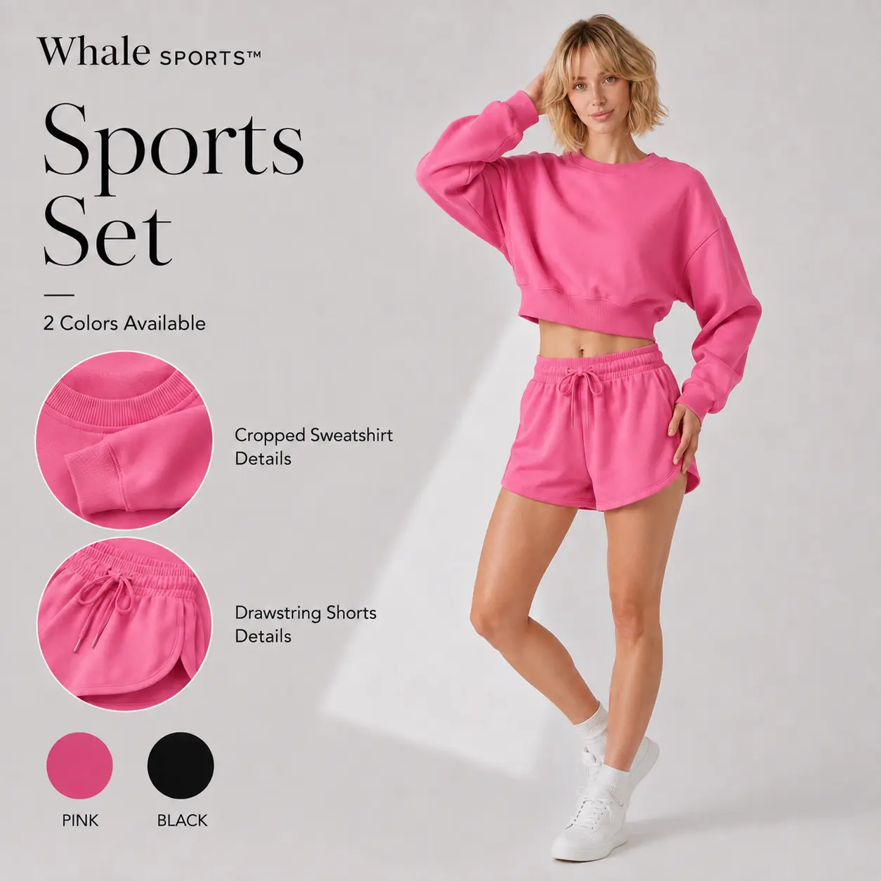 A 1 0Unisex Minimalist Solid Crew Neck Sweatshirt Set, Loose Long-Sleeve Casual Wear, Versatile Couple Matching Tracksuit for Men and Women Casual Athletic Wear Sweatsuit Set