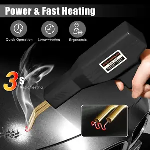 Hot Stapler Car Bumper Fender Fairing Welder Gun Plastic Repair Kit 1000 Staples