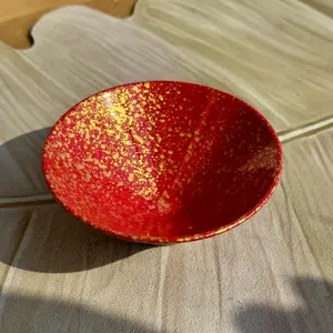 Intangible Cultural Heritage Lacquer Jian Zhan | Red & Gold Speckle Chinese Aesthetic Teaware