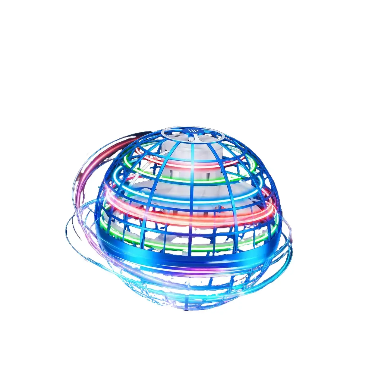Flying Orb Ball, Cosmic Globe Boomerang Hover Ball, Hand Controlled LED Light Up Flying Spinner, Magic Anti-Gravity Mini Drone Toy, Rechargeable Flying Ball Gift for Kids & Adults