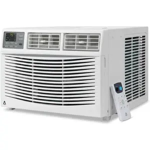8000 BTU Window Air Conditioner Unit with Remote Control, Cools Rooms Up to 350 Sq. Ft., 3 Cooling & Fan Speeds, Quiet Operation, Digital Display, Easy Install Kit for Bedroom & Office