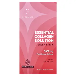 Everydaze Essential Collagen Solution Jelly Stick, Pomegranate, 10 Sticks, 0.7 oz (20 g) Each