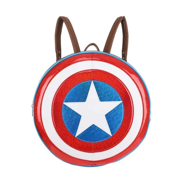 Loungefly Captain America Shield Backpack, Bag Pack, Casual Backpack