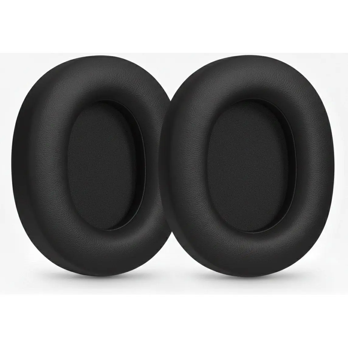 Deco Essentials Soft Leather Memory Foam Headphone Ear Pads Replacement for Sony WH-1000XM6, Black