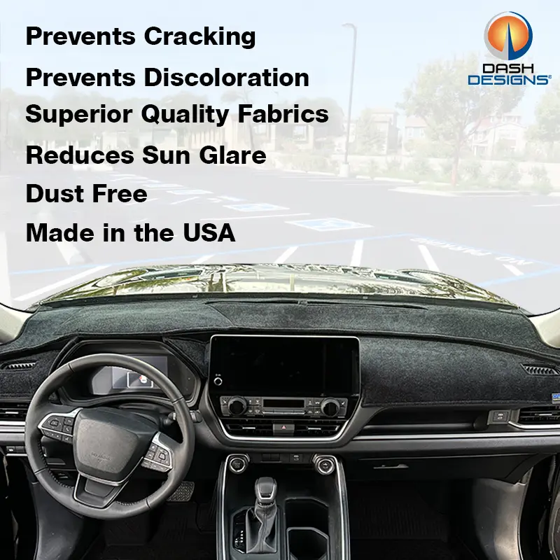 Custom Fit Brushed Suede Dash Cover for Cars, Trucks & SUVs - Brushed Suede Material, Reduces Sun Glare, Prevents Cracking, Airbag & Sensor Compatible, Simple to Install, Made in USA, Add Vehicle Info At Checkout, Uv Defense, Exact Fit