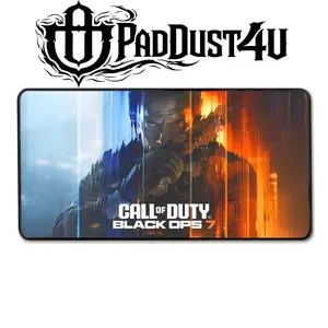 PadDust4U Call of Duty: Black Ops 7 Game Mouse Pad 40x20 Inch Non-Slip Base Smooth Surface Premium Desk Mat for Productivity & Gaming