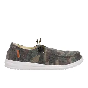 Corkys Womens Kayak Camouflage Boat Flats Casual - Brown, Green