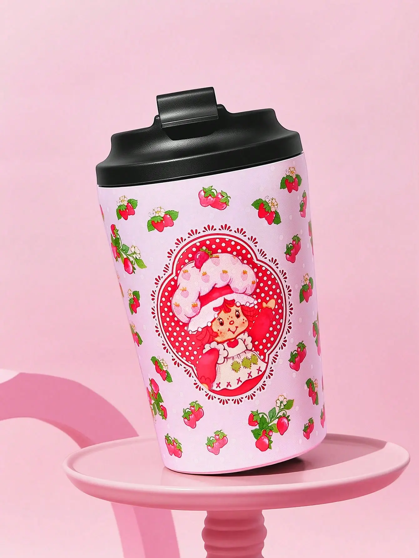 Strawberry Shortcake 12 oz Stainless Steel Cup – Leak-Proof Portable Tumbler