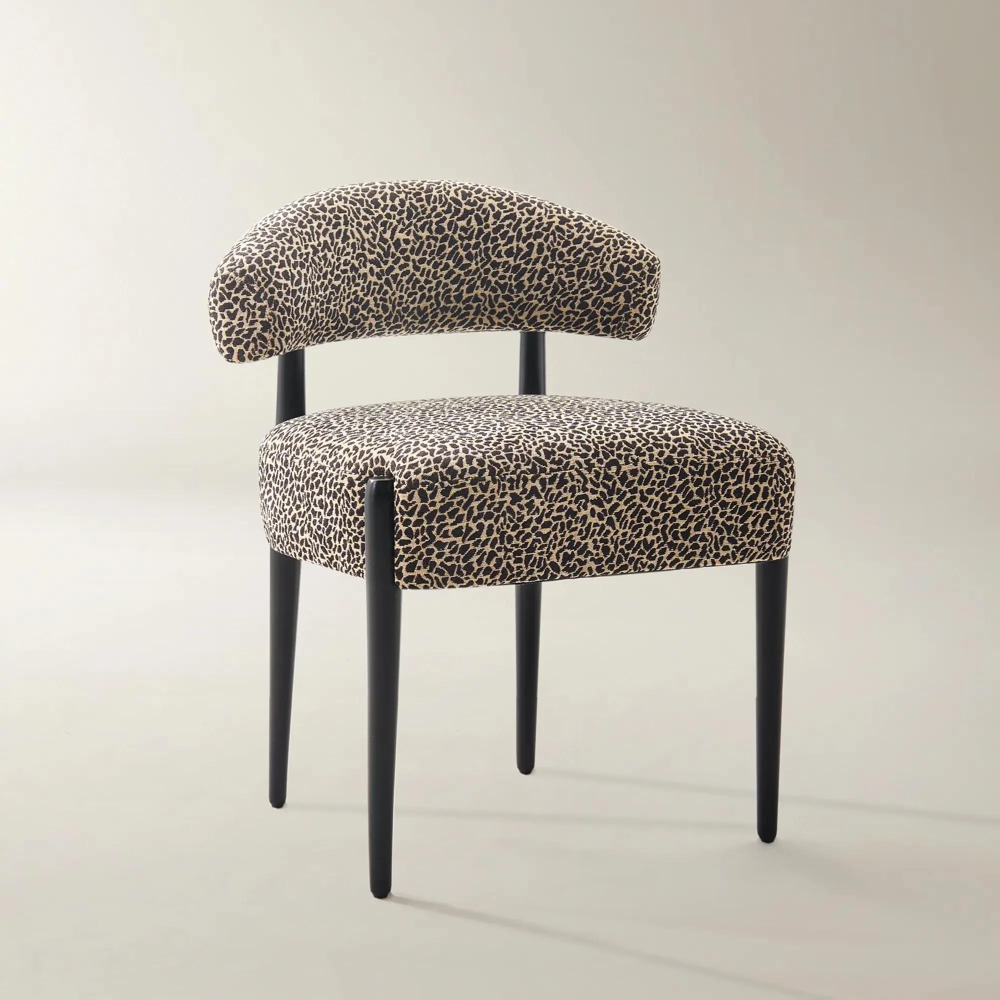 Z Gallerie Anna Upholstered Chic Dining Decorative Chairs - Set of 2, Zebra Print Indoor Home Furniture Chairs, Decorative Chair