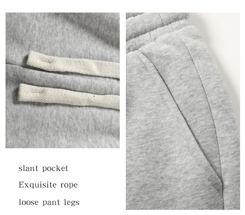 Men's Fleece Thermal Lined Sweatpants  Oversize Drawstring Waist Casual Loose Pants for Fall Winter School Season Daily Wear Stylish Menswear