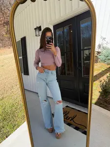 90’s Vintage Super High Rise Flare Jeans