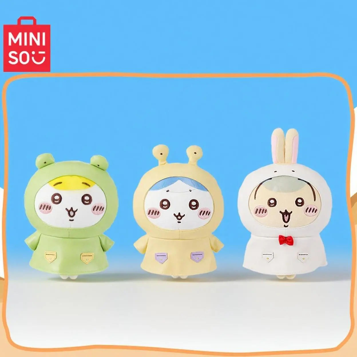 MINISO Chiikawa Summer Raincoat Plush – Adorable Usagi Stuffed Doll Keychain | Super Cute On-the-Go Accessory & Charming Collectible for Her,Perfect Gift for Mom,Back-to-School Gifts