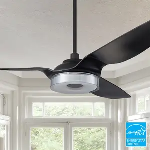Icebreaker 60 inch Smart Ceiling Fan with Integrated LED Light and Remote