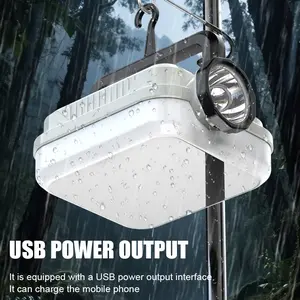 Portable Solar Flashlight Camping Light, Dual Charging(Type-C + Solar), 2400mAh High-Capacity Battery, 400LMWide Beam + 200LM Focused Beam, 6 Lighting Modes, IPX4Splash Resistant for Emergency, Outdoor, Camping, Hiking,and Nighttime Use