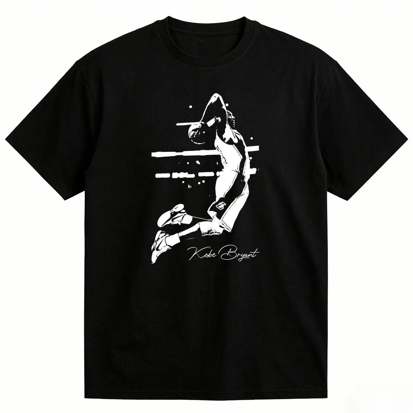 Kob.E Bryant |   Artistic Lakers Basketball Print Classic T-Shirt |   Popular Classic Apparel For Kobe Fans |   100% Cotton Printed Crew Neck Unisex Short-Sleeve T-Shirt |   European And American Fashion Brand Printed Base Layer Shirt