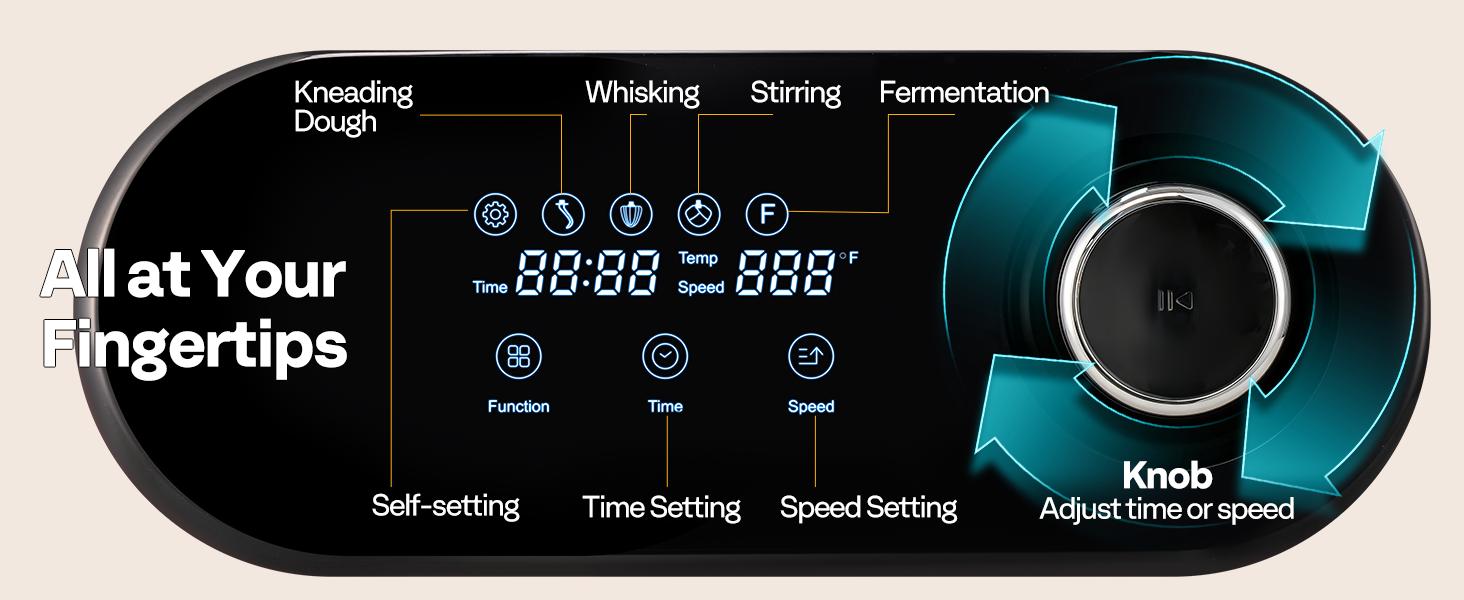 VIVOHOME Multifunctional Stand Mixer, Kitchen Electric Blender, Household Food Mixer for Baking, Bread, and Cakes, with Dough Hook, Beater, Whisk, and Splash Guard VIVOHOME Multifunctional Stand Mixer, Kitchen Electric Blender, Household Food Mixer for Baking, Bread, and Cakes, with Dough Hook, Beater, Whisk, and Splash Guard