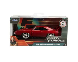 1:32 Fast & Furious Dom’s Dodge Charger Daytona – Red by Jada