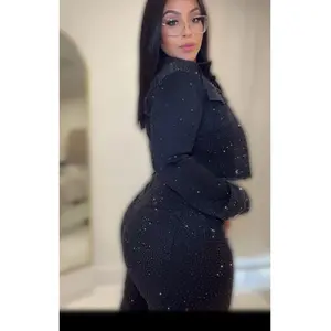 Rhinestone Black Jeans Rhinestone Black Jeans