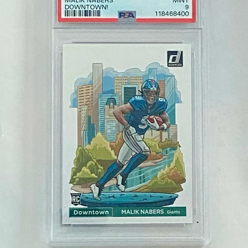 Malik Nabers Rookie Downtown PSA 9 - 2024 Donruss Football