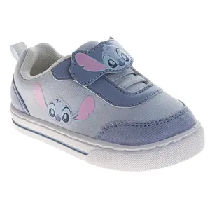Stitch Design Casual Sneakers Girls  Cute Alien Everyday Wear Comfortable Durable Canvas Easy On/Off (Toddler / Big Kid)