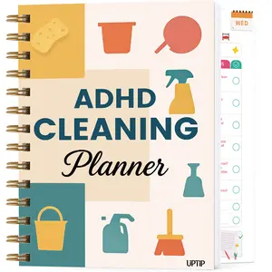 2026 ADHD Cleaning Planner & Declutter Workbook for Adults an kids  – Daily, Weekly, Monthly & Seasonal Cleaning Checklists with Reward System, Time Blocking, Habit Tracker & Home Organization Routine beautiful design